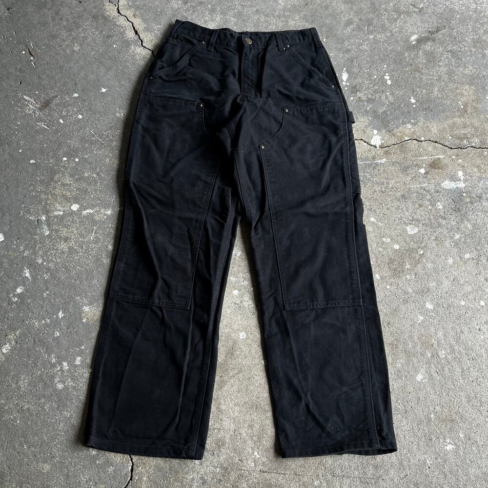 Carhartt black double knee work wear carpenter pants - Picture 1 of 7